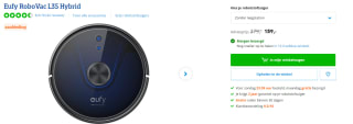 Eufy Clean RoboVac L35 Hybrid - Robotstofzuiger met dweilfunctie voor €159 bij Coolblue