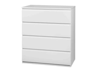 Cómoda con 4 cajones de recorrido suave y embellecedor reversible por 67,49€