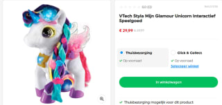 VTech Styla Mijn Glamour Unicorn Interactief Speelgoed voor €29,99 bij Smyths Toys