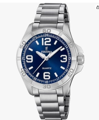 Reloj de hombre F20434/2 de acero plateado por 59€