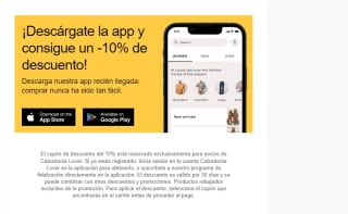 10% de descuento descargándote la App de Calcedonia