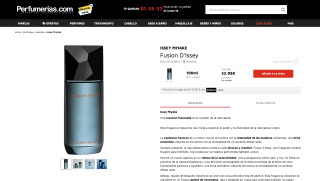 Eau de toilette FUSION D’ISSEY de Issey Miyake Hombre 100 ml por 33,95€