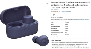 Yamaha TW-E3C Blauw oor €11,52 met Amazon prime