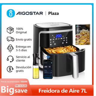 Freidora de Aire Inteligente 7L 1900W Conexión Wifi por solo 46,72€