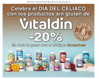 20% dto en Vitaldin (gluten free)