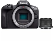 Canon EOS R100 Zwart + RF-S 18-45 IS STM voor €473 bij Amazon NL