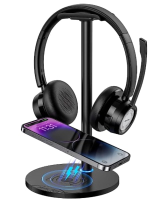 New Bee Cargador Inalámbrico Rápida 10/7.5/ 5W con Soporte Auriculares por 6,99€
