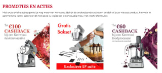 Tot 100 euro cashback op Kenwood producten