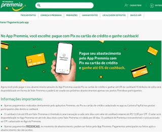 Abasteça usando o App Premmia e ganhe até 6% de Volta!