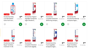 Alle Parodontax 1+1 gratis bij de Jumbo