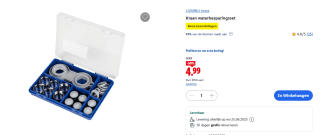 LIVARNO home Kraan waterbesparingsset voor €4,99 in de Lidl webshop