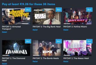 Humble bundle Payday 2 return of the ultimate score bundel vanaf €9,26