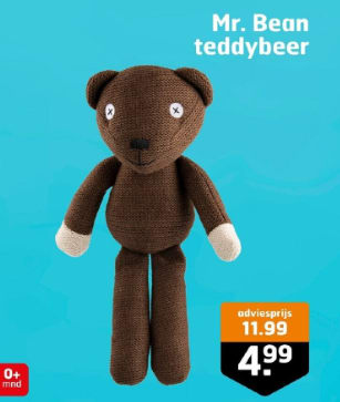 Mr. Bean Teddy Bear knuffel voor €4,99 bij trekpleister