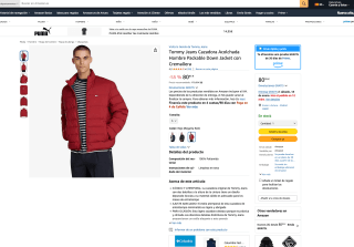 Tommy Jeans Cazadora Acolchada Hombre Packable Down Jacket con Cremallera por solo 80,95€