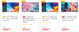 Televisores precios mínimos en Worten super ofertas