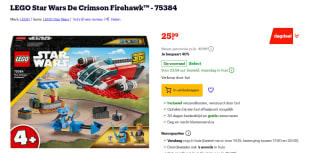 LEGO Star Wars: De Crimson Firehawk™ voor €25,99 bij Bol