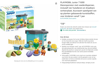 PLAYMOBIL Junior - Dierenpension met voedseldispenser voor €19,99 bij Amazon