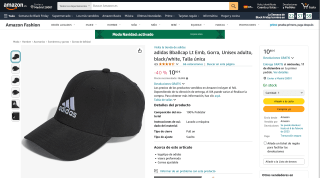 Adidas Bballcap Lt Emb Gorra Unisex adulto por 10,80€