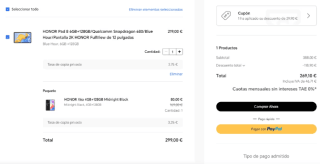 Honor Pad 8 2K 6GB/128GB + Honor X6a 4GB/128GB por 269€