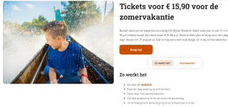 Ticket voor Attractiepark Slagharen voor €15,90 tijdens Summer circus deal