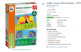 Ik leer Letters Schrijven voor €7,98 bij Amazon