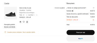 25% descuento en toda la tienda Nike pedidos superiores 50€ Ofertazas