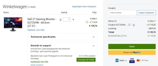 Dell 27 Gaming Monitor - G2723HN - 68.6cm (27.0") voor €139 dmv code bij Dell