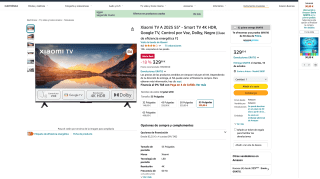 Xiaomi TV A 2025 55" por 329€
