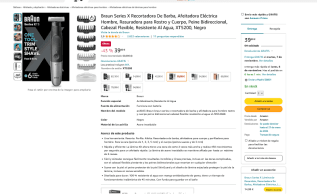 Afeitadora Braun Series X Eléctrica Hombre por solo 39,99€