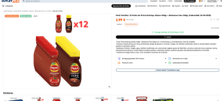 24 botes de Ketchup y salsa Barbacoa Prima por solo 2,99€