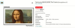 Samsung QE43LS03B The Frame voor €682 bij Amazon