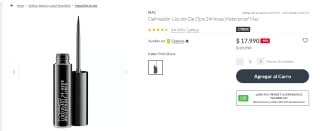 Delineador Líquido De Ojos 24Horas Waterproof Mac por $17.990