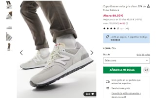 25% Extra descuento en zapatillas en ASOS