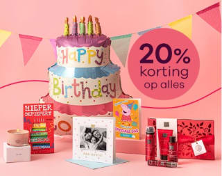 20% korting op bijna alles bij Greetz