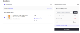 2 Botes de Babaria Sport Crema solar facial SPF 50 (75 ml) por 6.67€