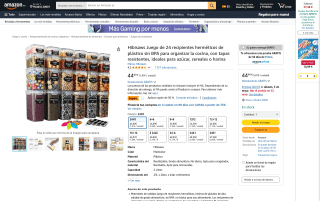 Juego de recipientes herméticos de plástico sin BPA 24 unidades por 31,49€