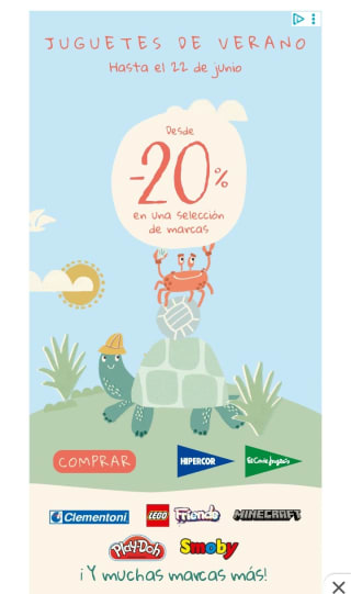 Desde -20% en Juguetes de verano en El Corte inglés.