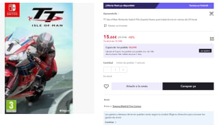 Juego Nintendo Switch Tt Isle Of Man por 15.66€ (Cuenta Nueva 9.4€)