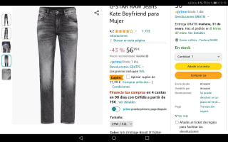 G-STAR RAW Jeans Kate Boyfriend para Mujer. Por 45,56€