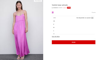 Vestido largo satinado para Mujer pñor 10.99€