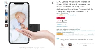 EZVIZ Camara Vigilancia Wifi Interior sin Cables solo 52,99€