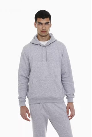 Sudadera básica capucha ajustable con cordón Hombre por solo 5,99€