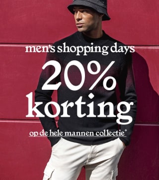 20% korting op alle items uit de mannen collectie bij Shoeby
