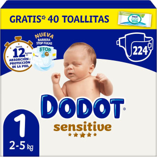 Dodot Sensitive Talla 1 - 224 Uds por 50,97€