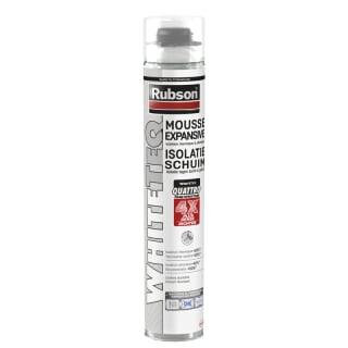 Mousse PU thermique et phonique WhiteTeq pistoléable Rubson - 750ml à 7,76€