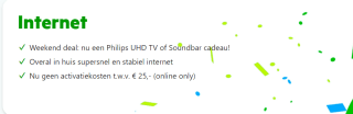 Gratis Philips tv of soundbar bij 1 jaar KPN thuis abonnement