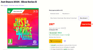 Just Dance 2024 voor €29,99 (Xbox PS5 en Switch) bij Bol.com
