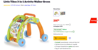 Little Tikes 3-in-1 Loop- en activiteitentafel voor €29,99 bij Bol