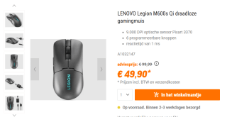 Lenovo Legion M600s Qi Draadloze Gaming Muis voor €49,90 bij Nbb