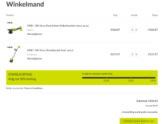 Tot 30% stapelkorting bij Ryobi Tools